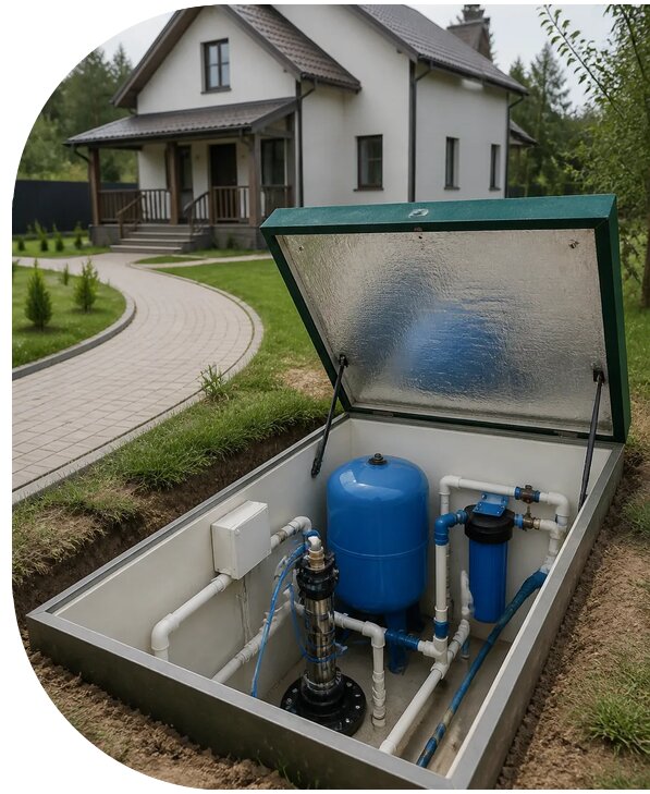 Автономное водоснабжение дома в Котельниках от 159270 р. | АПаруса-Ктн