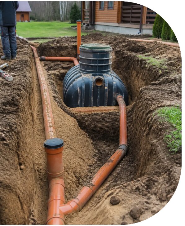 Монтаж и устройство канализации дачи под ключ в Котельниках